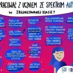 Jak pracować z uczniem ze spektrum autyzmu? Wskazówki dla nauczycieli: wizualizuj, wzmacniaj pozytywnie, stosuj krótkie komunikaty. Asperger co to? To spektrum autyzmu.