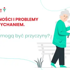 Starsza kobieta z laską doświadcza duszności. Dowiedz się, jak pokonać duszności w nerwicy i problemy z oddychaniem.