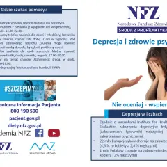 Szukasz pomocy w związku z zaburzeniami psychicznymi? Informacje o telefonach zaufania i wsparciu. Depresja to poważny problem.