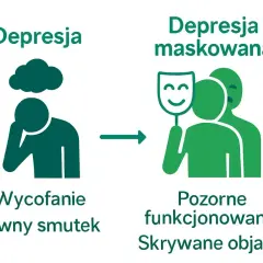 Depresja lękowa: od jawnego smutku i wycofania do pozornego funkcjonowania i ukrytych objawów za maską.