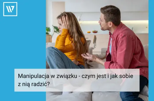 Mężczyzna próbuje rozmawiać, ale kobieta stosuje silent treatment, odwracając się od niego z ręką na głowie.