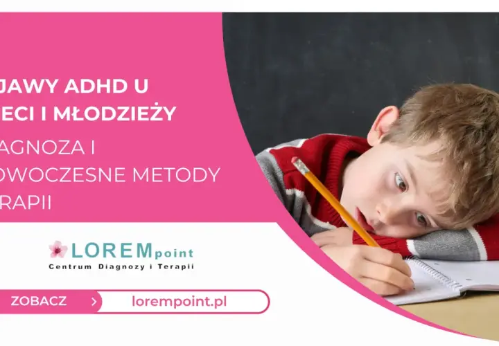 Chłopiec z ołówkiem w dłoni, zmęczony nauką. Obraz promuje "Objawy ADHD u dzieci i młodzieży, diagnoza i nowoczesne metody terapii" na lorempoint.pl.