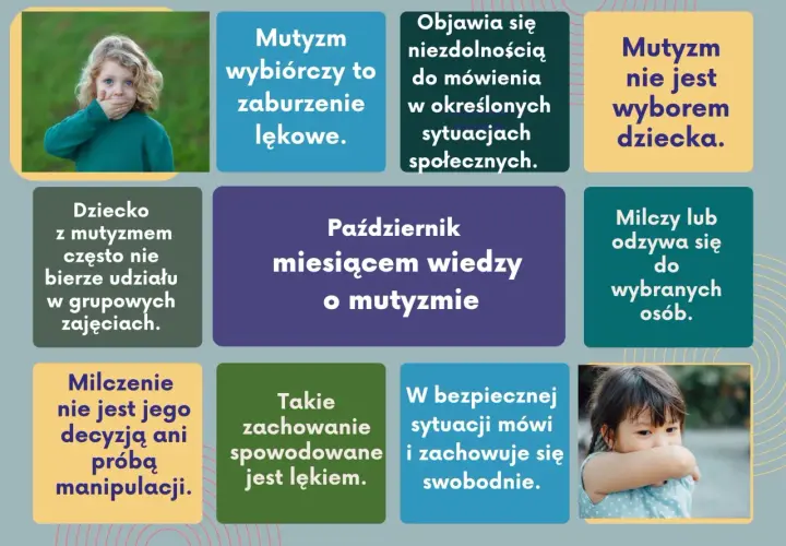 Dziecko z mutyzmem wybiórczym nie mówi w określonych sytuacjach, co nie jest jego wyborem ani próbą manipulacji, lecz wynika z lęku.