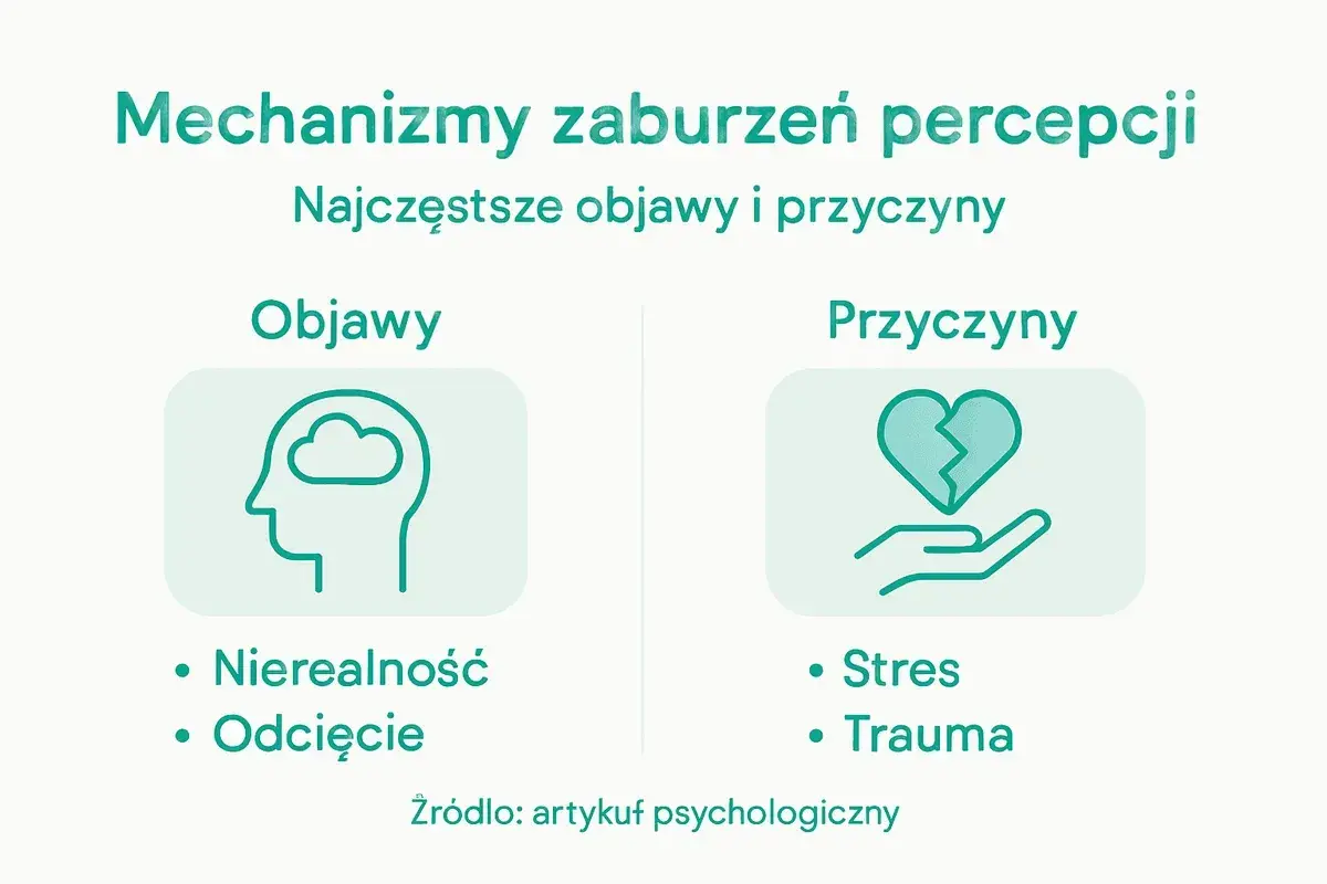 Zaburzenia percepcji: objawy (nierealność, odcięcie) i przyczyny (stres, trauma). Czy derealizacja jest niebezpieczna?