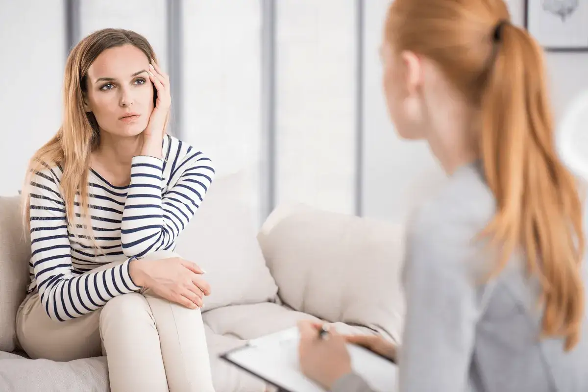 Psycholog i pacjentka rozmowa